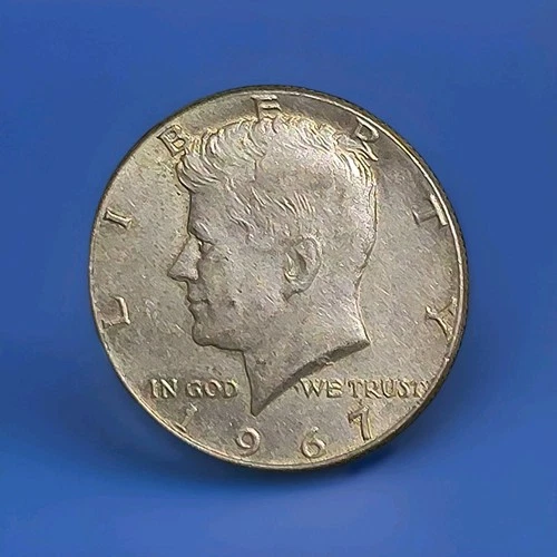 1967 Kennedy Half Dollar 40% Silver Circulated Business Strike Uncertified Coin
