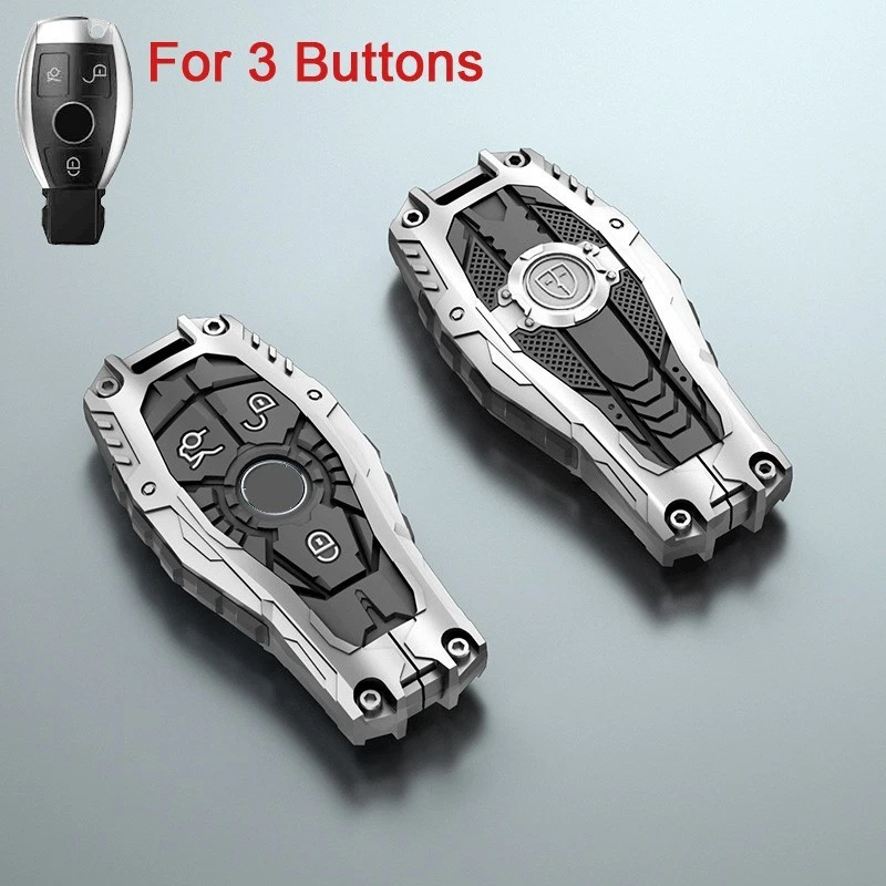 Metal Car Key Fob Case Cover For Mercedes-Benz AMG GLC GLK CLS GLA CLA A C E S G - Image 4 of 4