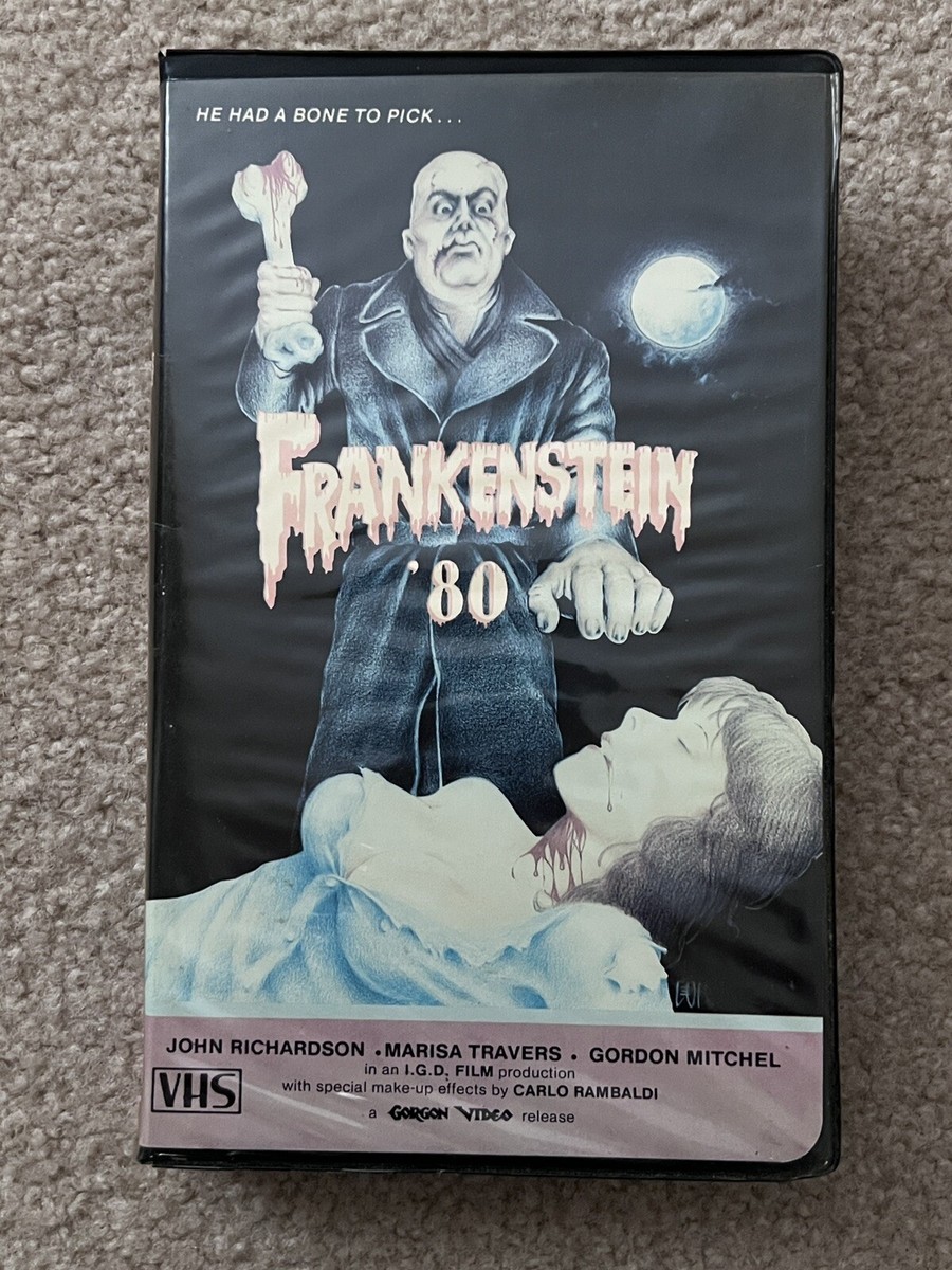 Frankenstein '80 VHS Gorgon Ex-Rental MPI Clamshell Horror