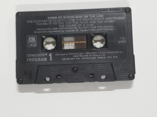 Chris De Burgh - Man On The Line Cassette Tape - Picture 3 of 5