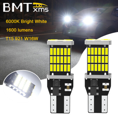 For NISSAN Rogue 2008- 2025 W16W 921 T15 White LED Reverse Backup Lights Bulbs