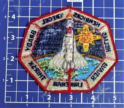 NASA STS-78 Space Shuttle With Eagle Feathers - Native American Sun Patch - NEW - Picture 2 of 2