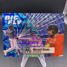 MARCELL OZUNA - 2021 Mosaic Big Fly BLUE REACTIVE Prizm #BF3 SP 24/99 - Braves