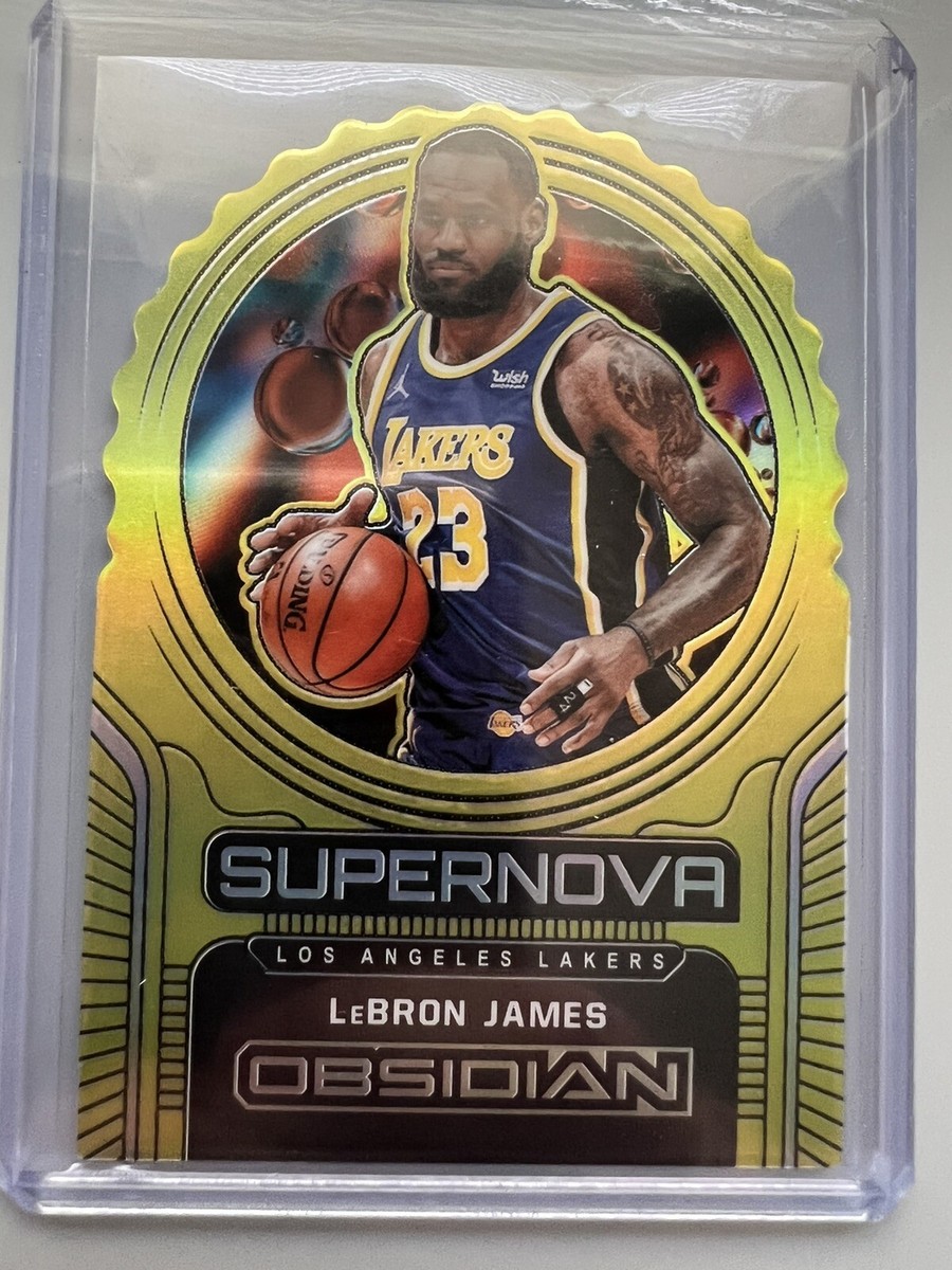 2020-21 Obsidian Supernova Asia Yellow Flood - LeBron James Lakers