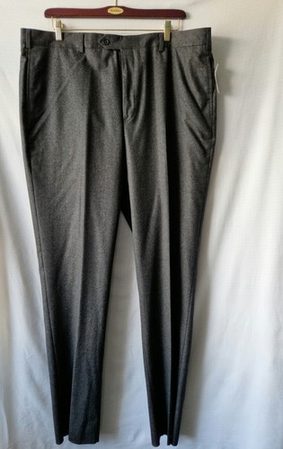 Pantalón Formal Brooks Brothers Gris Cálido Suave Lana Merino Regent Regular W44 - Imagen 2 de 14