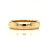 14KT YELLOW GOLD HALF ROUND BAND SIZE 3, 2.8 GRAMS