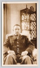 Vintage Photo WW2 Man in Military Uniform US AirForce