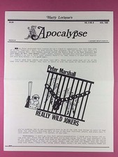 Harry Lorayne's Apocalypse - Magier Newsletter Vol.6/No.8 - 1983 - Magisch