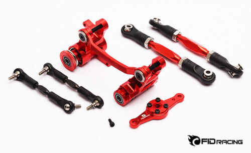 FID racing Aluminum Alloy Dual Steering Servo Set for Losi DBXL 15T Gas 1/5 RC - Picture 2 of 9