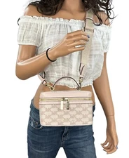 MICHAEL KORS JET SET ITEM MEDIUM TRUNK CROSSBODY BAG MK PINK MULTI