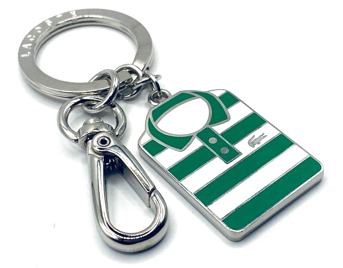 New Vintage LACOSTE L24 Enamel KEYRING KEY FOB Charm Polo Shirt