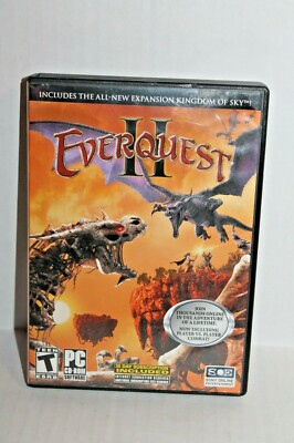 Everquest II : Kingdom of Sky PC Video Game 9-Disc Set w/ Expansion Pack & Map