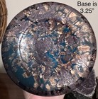 Dale Tiffany Vase Hand Blown Art Glass Teal blue and Gold  — photo 5