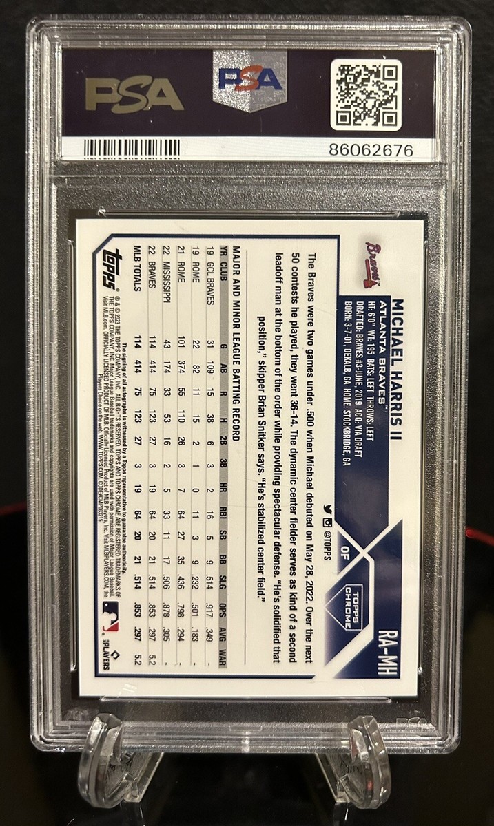 2023 Topps Chrome Green Refractor Michael Harris II RC Rookie AUTO