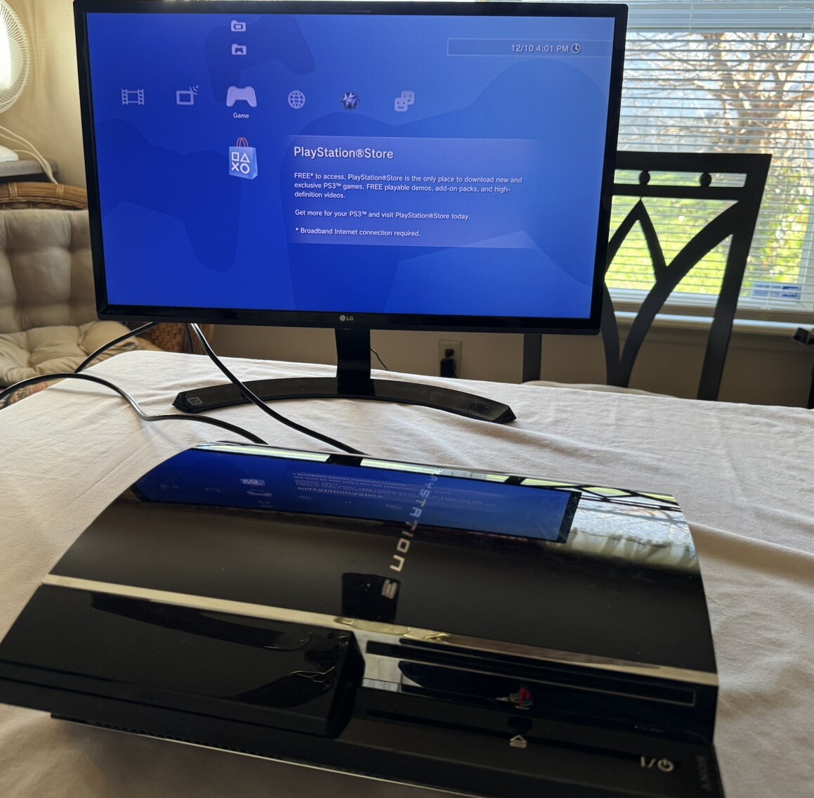 Sony PlayStation 3 Fat Console PS3 80GB CECHE01 Backwards Compatible