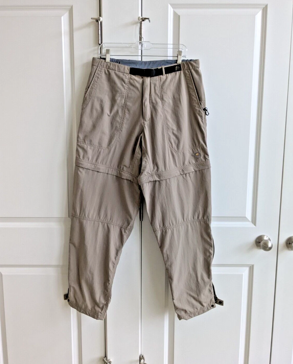 Mountain Hardwear Convertible Pants Men L Hybrid Zip Off Roll Up Hiking Fishing