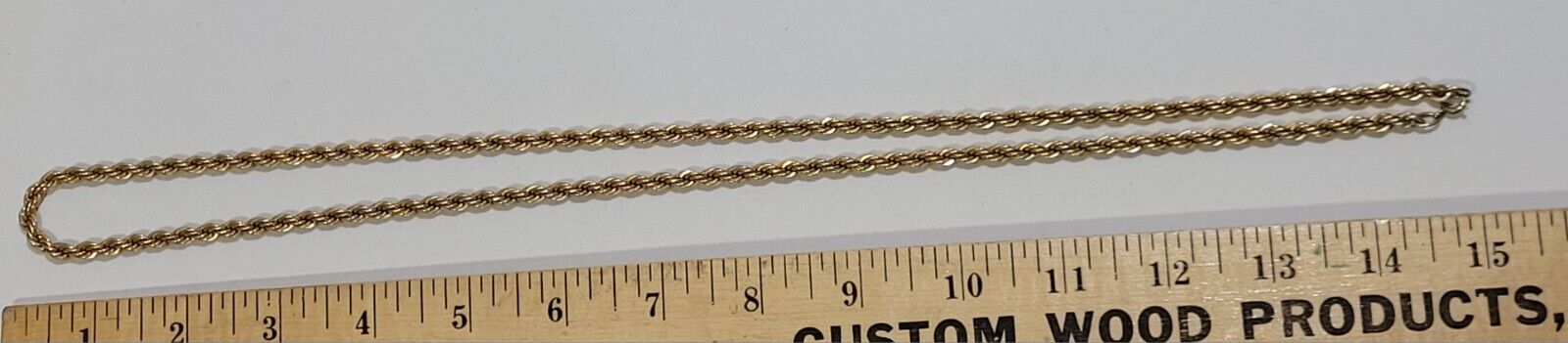 1/20 12k GF Gold Filled Classic Rope Twist Chain … - image 8