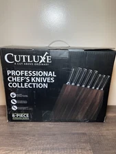 CUTLUXE Chef Knife Set – 8Pcs Professional Kitchen Knife Set with Block – Raz...