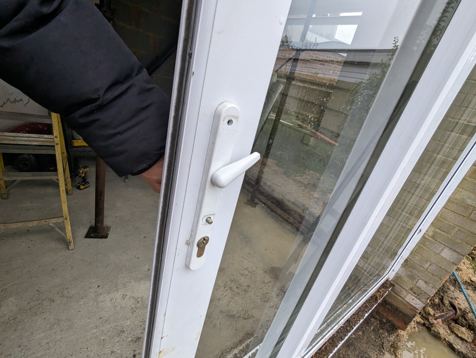 White upvc double glazed patio doors 2700 x 2100mm eBay