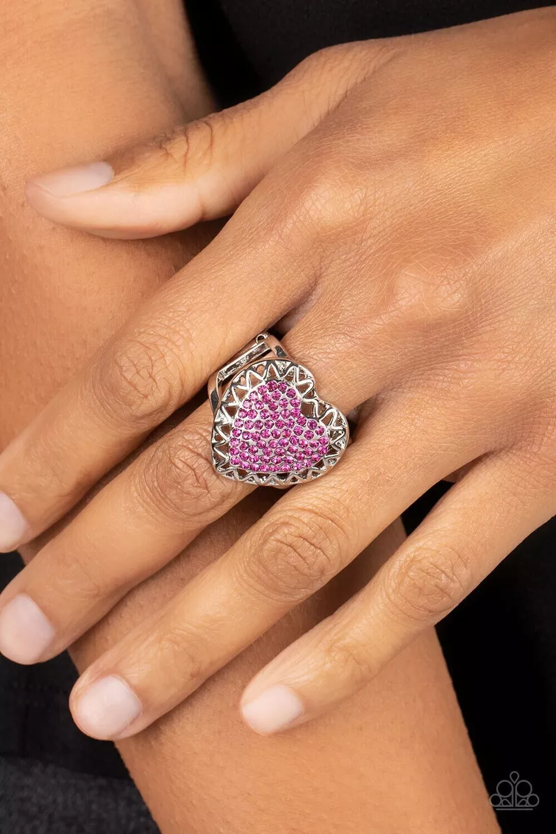 Paparazzi pink best sale ring
