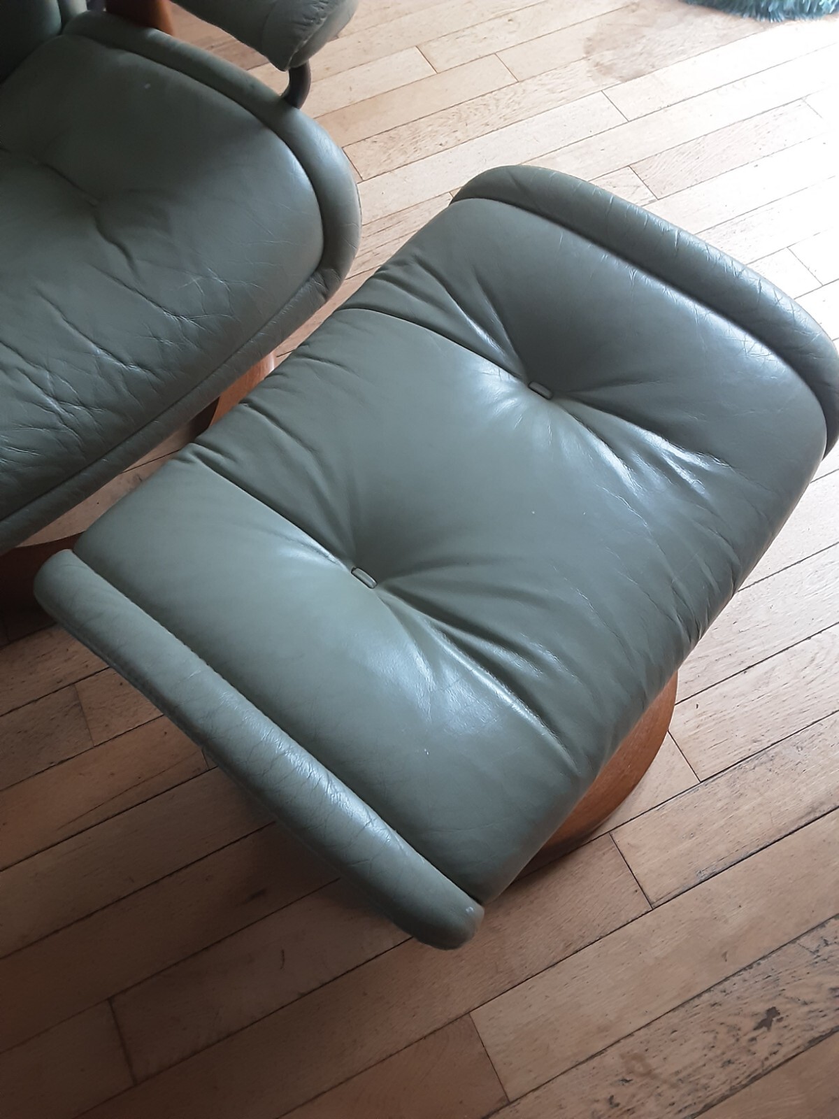 ekornes stressless leather recliner chair used eBay