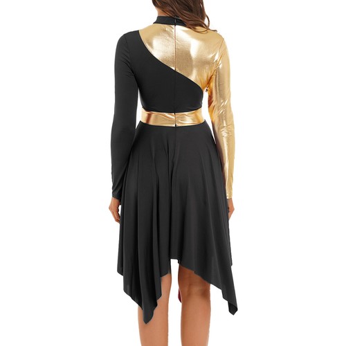 Womens Lyrical Metallic Praise Liturgical Dress Church Worship Dance Robe Gowns - Picture 63 of 141