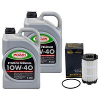 MotoröL Set Syntech SAE 10W-40 Meguin 10 Liter + ÖLfilter FüR Audi A4 A6 A8 RS4