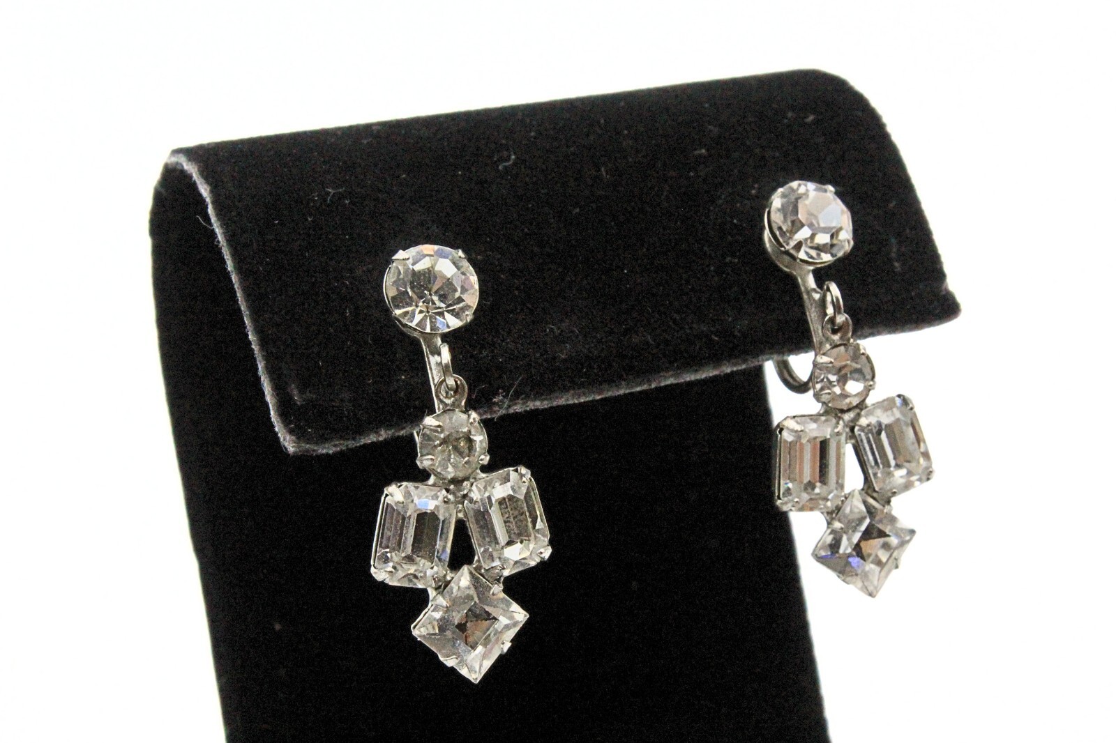 Kramer Designer Signed Foiled Back Rhinestones Br… - image 3