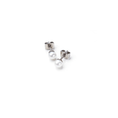 Boccia Damenschmuck, Ohrstecker, Titan, Rund Süßwasser-Zuchtperlen  Ø 5 0534-01