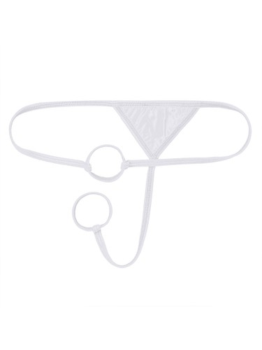 Sexy Sheer Thong Jockstrap for Women Adjustable Straps O Ring Bulge Underwear - Picture 41 of 103