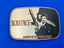 Scarface - make way for the bad guy Tony Montana Large Metal Belt Buckle