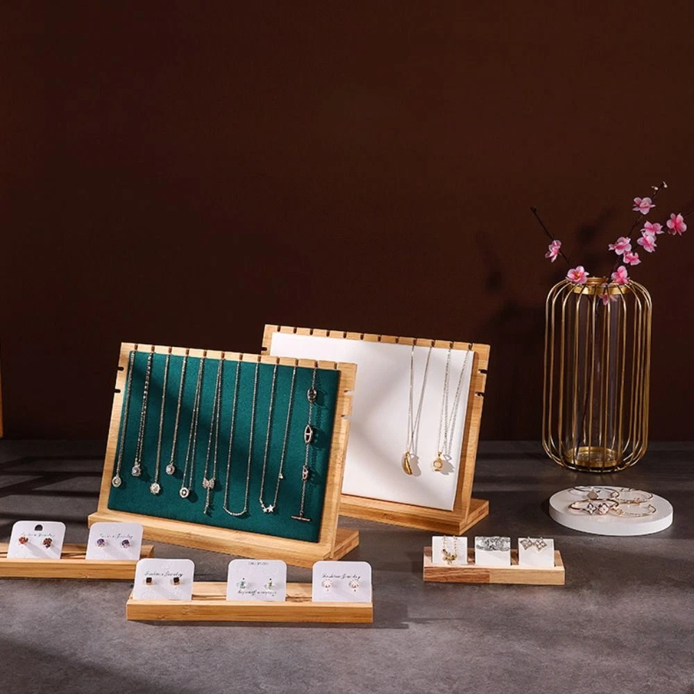 Suede jewelry display sale