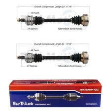 SurTrack Pair Set of 2 Rear CV Axle Shaft Assemblies For BMW E30 318i 318is 325i