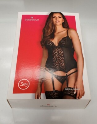 Obsessive Corsage/String schwarz Laluna S/M