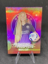 Mikayla Cluff RC 2022 Parkside NWSL Promising Prospects Red Foil Rookie Card #11. rookie card picture