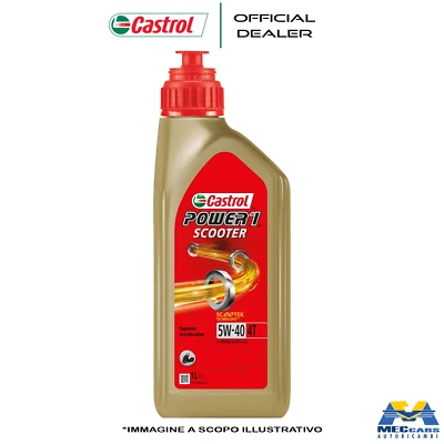 CASTROL POWER1 SCOOTER 4T 5W40 1 LITRE HUILE MOTEUR SCOOTER SCOOTEK TECHNOLOGY - Photo 1/3