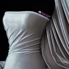 Velvet /Velour Smooth Finish 4 Way Stretch Spandex Fabric- Q559 By Tia Knight