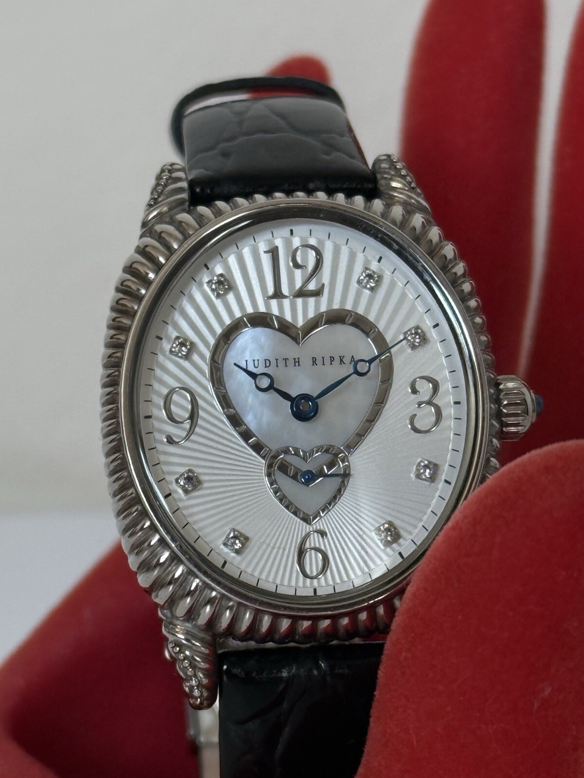 Rare Judith Ripka Ladies 925 Sterling Silver Japan Watch