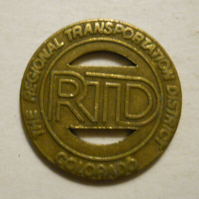 Regional Transportation District (Denver, Colorado)  transit token - CO260T
