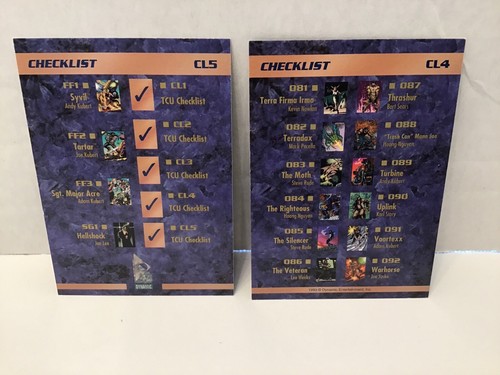 1993 DYNAMIC COMICS, THE CREATORS UNIVERSE 14 INSERTS CARD LOT NON SPORTS - Picture 6 of 12