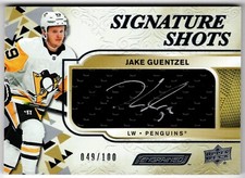 2023-24 Upper Deck Engrained Signature Shots JAKE GUENTZEL SS-JG #49/100 Auto UD