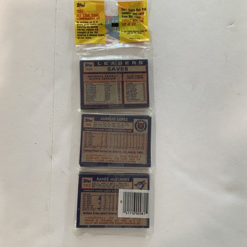 1984 Topps Baseball Rack Pack with TIM RAINES HOF On TOP⚾️⚾️♨️♨️e - Picture 4 of 4