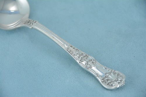 Cuchara caldo Tiffany English King plata esterlina 5-1/4" sin monograma - Imagen 4 de 7