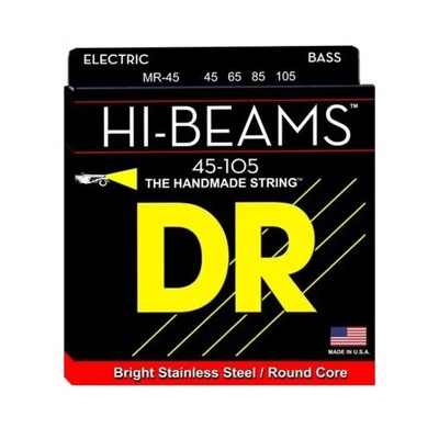 DR Bass Strings 45-105 Hi-Beam Medium MR-45 Stainless Steel 4-String