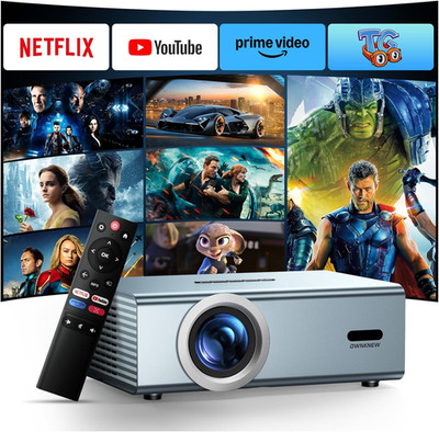 Compatible with Netflix Movie Projector with Wifi6 and Bluetooth5.3, Built-In Ap