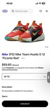 nike team hustle d 12 Basketball Shoes 5Y