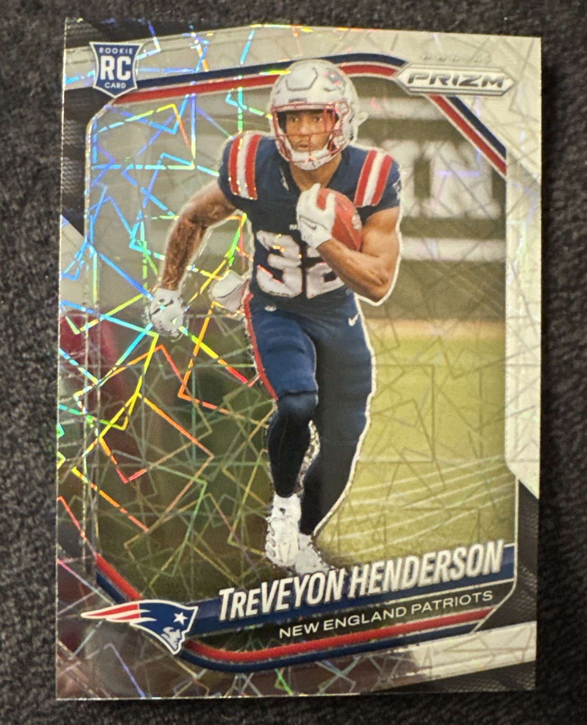 2025 Panini Prizm Football - Treveyon Henderson Lazer Rookie #343 (RC) Patriots