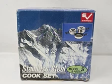 EVERNEW Model S Stainless Steel Cook Set 6-piece (2 Pots/2 Lids/Fry Pan/Sack)