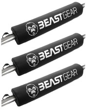Beast Gear Barbell Pad, Foam Support for Weighted Bar, Black, PACK OF 3