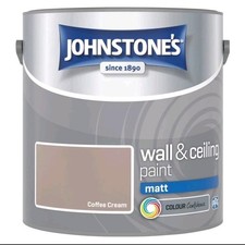 Johnstones Wall & Ceiling Matt Emulsion Paint 2.5l Coffee Cream 8.80 per litre